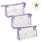 NECESER TRANSPARENTE GLITTER SURTIDOS | DCASA